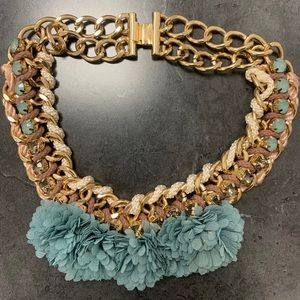 Anthropologie gold Statement necklace